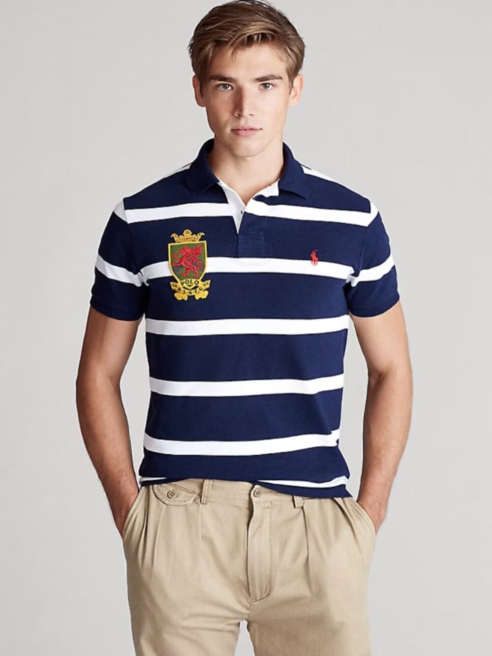 Polo Ralph Lauren Custom Slim Fit Mesh Polo Shirt M